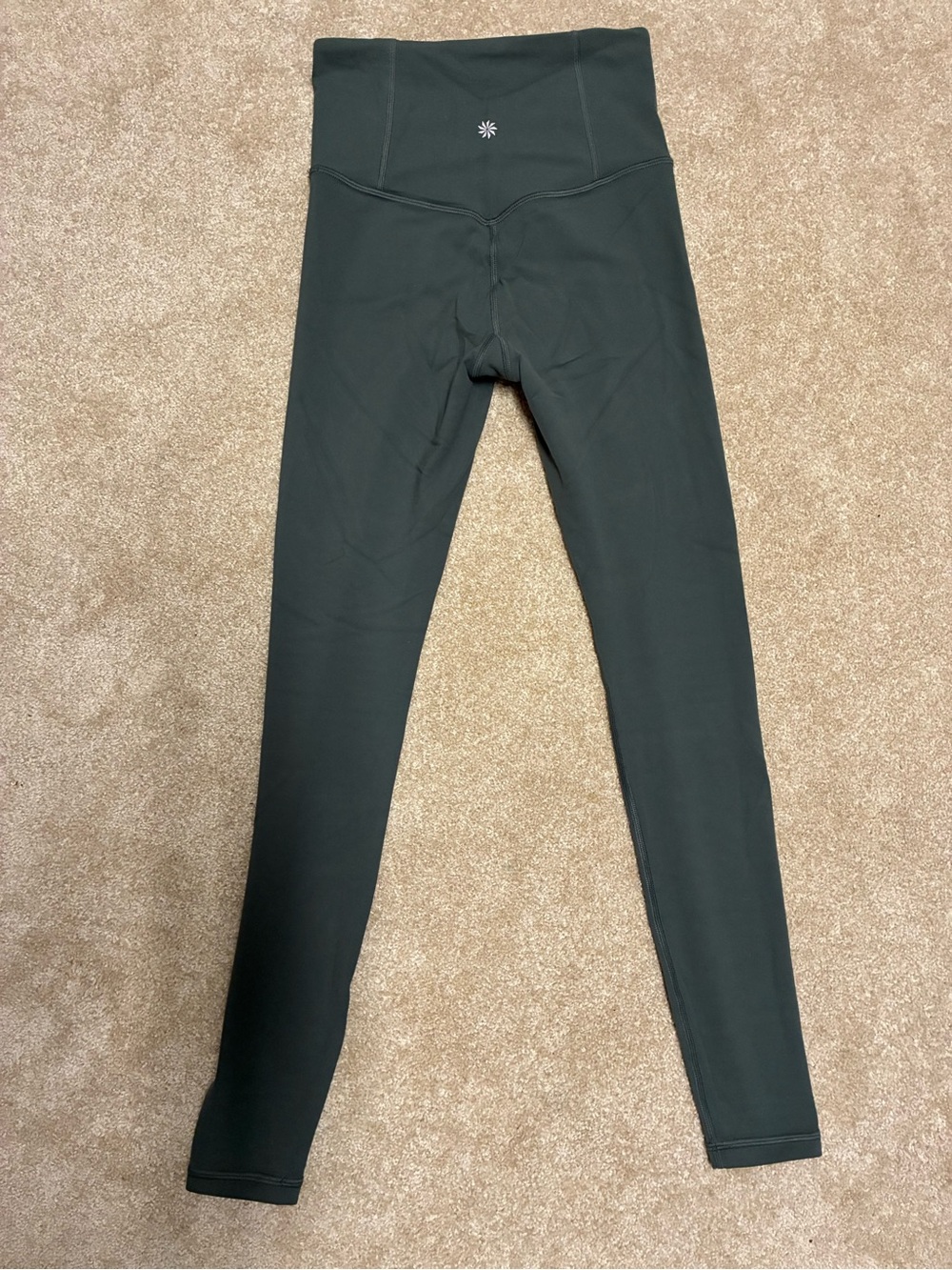 High-Waist Dark Green Athleta Leggings